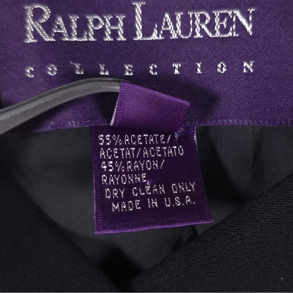 RALPH LAUREN COLLECTION PURPLE LABEL ILGWU USA MADE Blazer Jacket Vintage Size 2 - Picture 8 of 14
